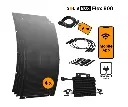 Kompletny zestaw fotowoltaiczny na balkon SolisBox Flex 800 z 4 modułami Flex HPBC ETFE Full Black+SmartCord 6m