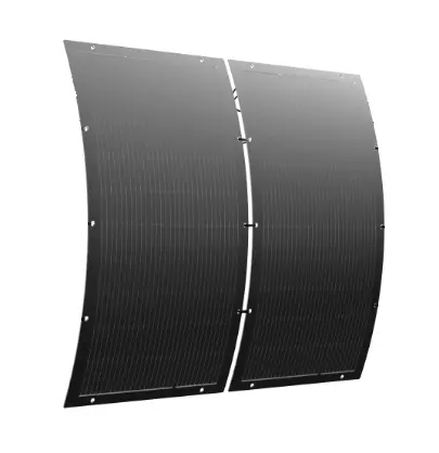 Zestaw 2 elastycznych paneli fotowoltaicznych Flex SolisBox 400  na balkon HPBC ETFE Full Black 